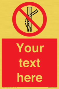 Custom prohibition Do not leave the tow track